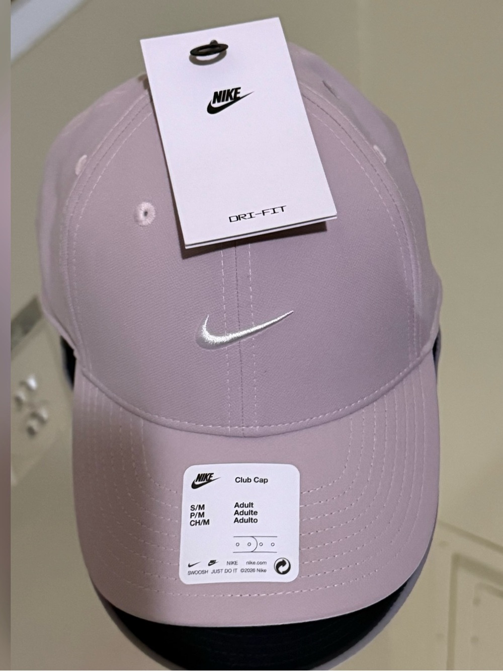 Nike Kids Club Cap - Light Lavender with White Swoosh